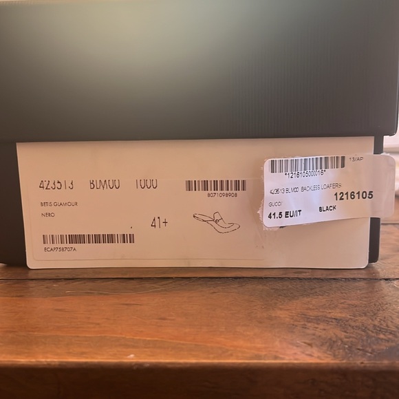Gucci Princetown Slipper backless leather loafers - black size 41.5 (US 10) - Picture 7 of 13